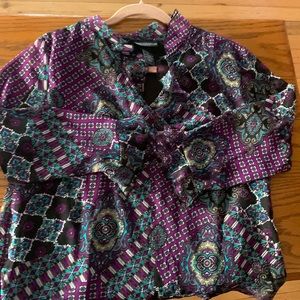 Petite Sophisticate Dressy Blouse Size Large